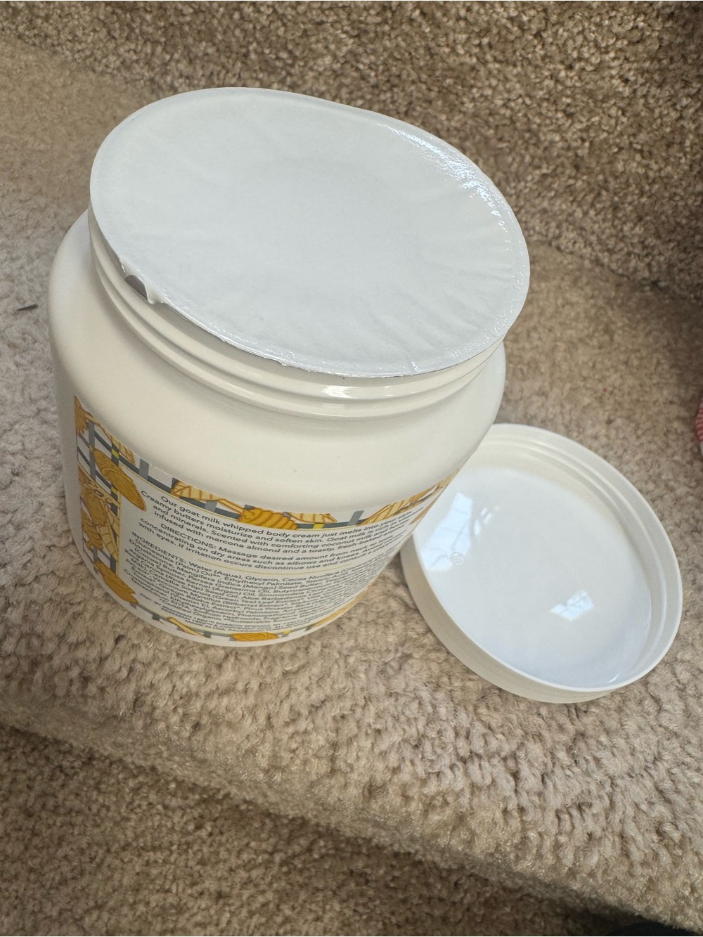 Jumbo Beekman 1802 Almond Honey Cookie Goat Milk Whipped Body Cream 24 fl oz - Picture 3 of 3